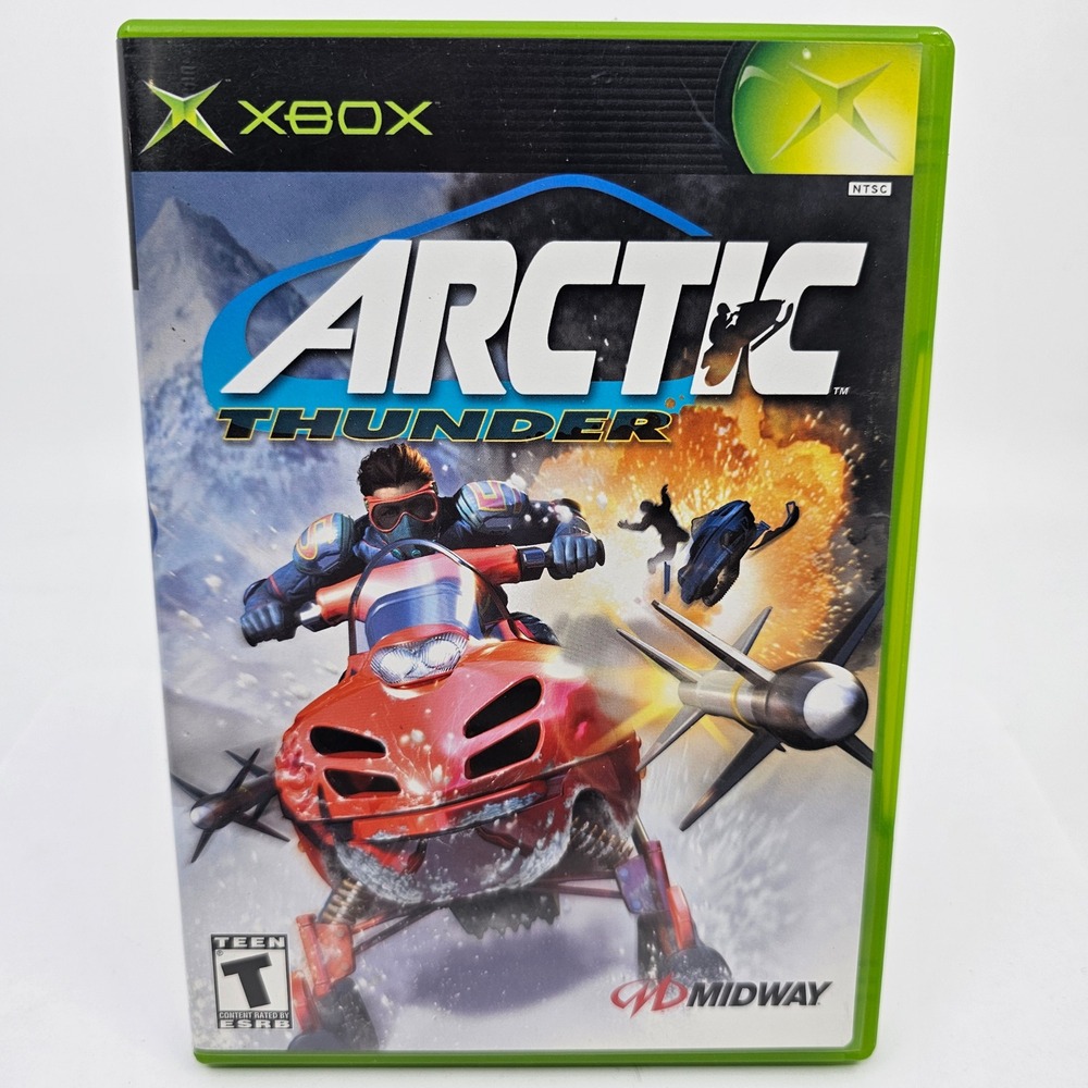 Arctic Thunder Microsoft Xbox 2001 Midway Snowmobile Racing Game CIB